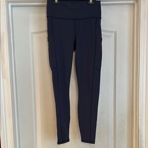 Fabletics Dark Blue High-Waisted Leggings